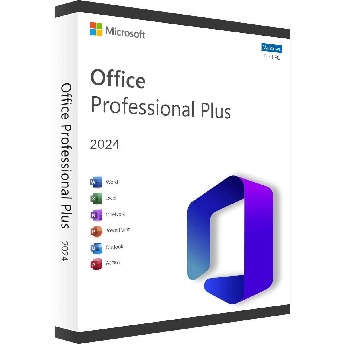 Microsoft Office 2024 Professional Plus – Produktbox